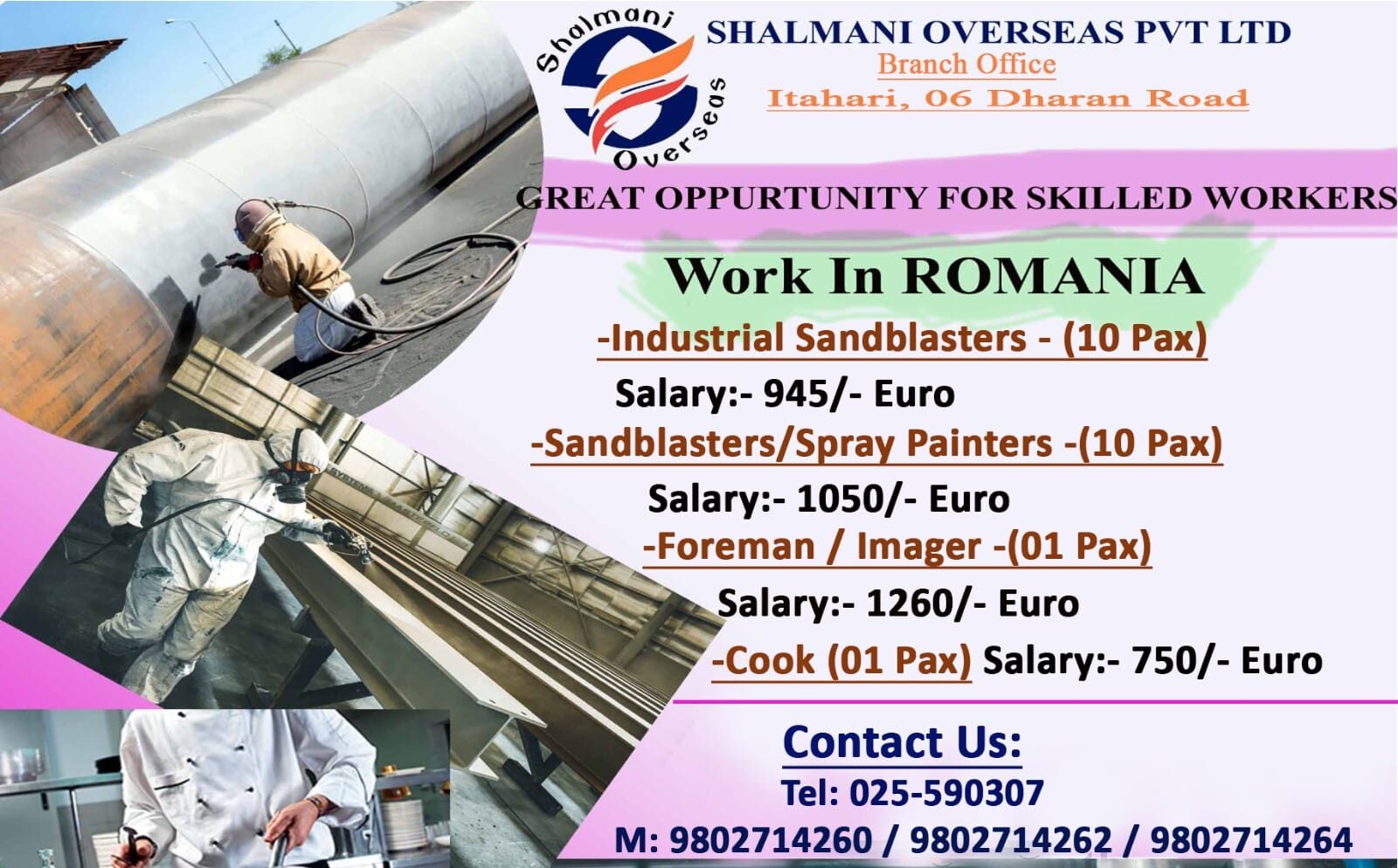 Great Opportunity for Skilled Workers Work in Romania